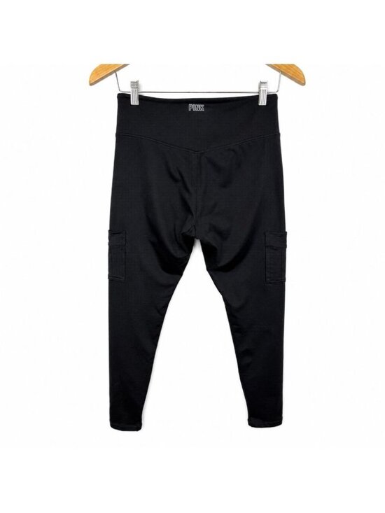 Victoria's Secret Pants - Victorias Secret Pink Active Leggings High Rise 4 Pockets Size Medium Black